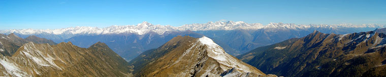 Panoramica dal Corno Stella verso le Alpi - foto Annalisa Zanchi 5 ottobre 08